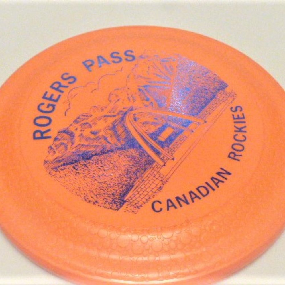 Rogers Pass CANADIAN ROCKIES Vintage Frisby Orange Frisby Historic Site